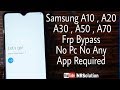 Samsung A10,A20,A30,50,A70 FRP Bypass 9.0 Pie Simple Trick No Any App Required Without PC