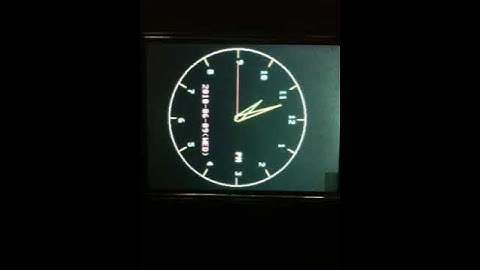 analog clock using GPS
