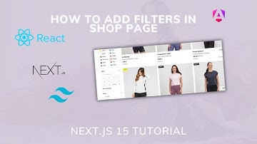 How to Add Filters in Shop Page | Next.js 15 Tutorial