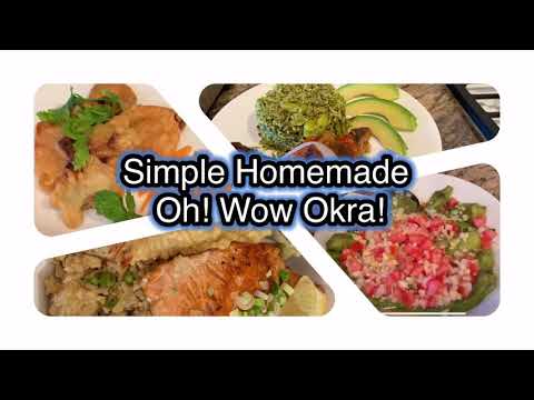 Simple Homemade Oh! Wow Okra Salad. Simple Homemade Oh! Wow Okra Salad.