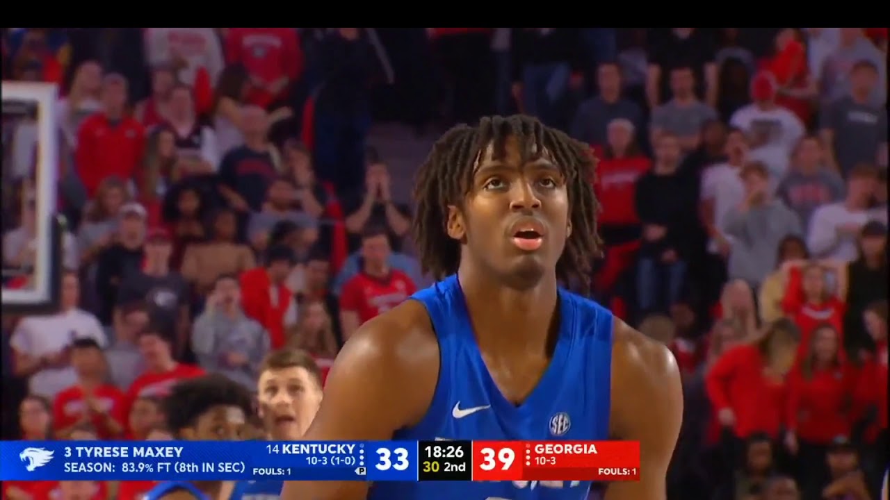 Tyrese Maxey Highlights Kentucky at 1/7/2020 YouTube