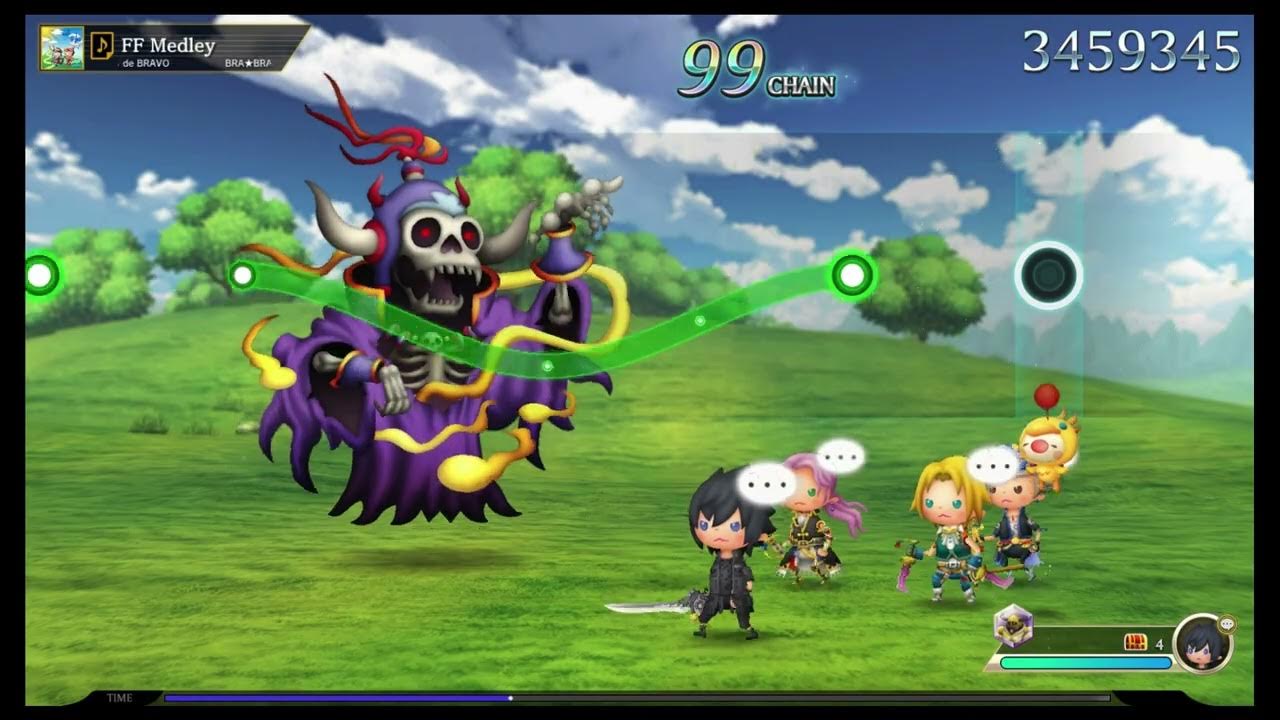 Theatrhythm Final Bar Line BRA★BRA Final Fantasy Brass De Bravo FF