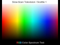 Sstv  rgb color spectrum test scottie 1