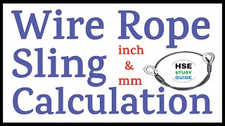 Wire Rope Sling Calculation | Wire Rope Sling Load Capacity |How To Calculate SWL of Wire Rope Sling screenshot 1