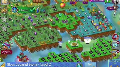 how to bubble single square items on merge dragons