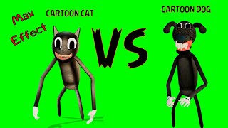 2 футажа cartoon cat и cartoon dog ре-текстурированный на зеленом фоне.