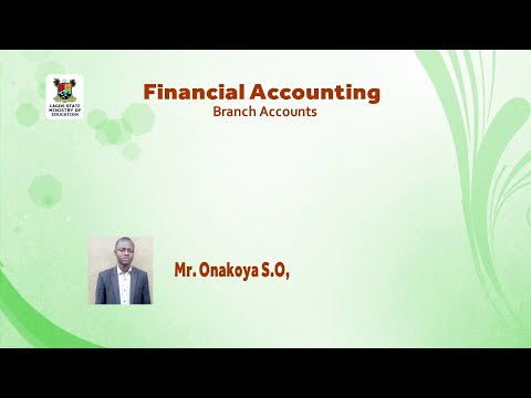 SS3 TV LESSONS FINANCIAL ACCOUNTING: BRANCH ACCOUNTS