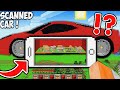 I SCANNED the BIGGEST SUPER CAR WITH AN X-RAY AND FOUND SECRET VILLAGE in Minecraft ! NEW CAR !