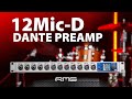 Introducing the new 12micd  networkready preamp with dante adat  madi