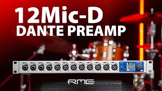 Introducing the new 12Mic-D - Network-Ready Preamp with Dante, ADAT & MADI