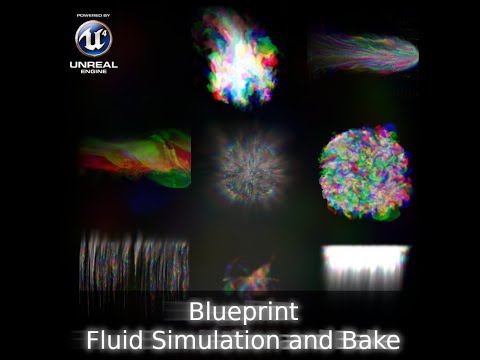 Unreal Blueprint Systems (2020) - 2D Fluid Simulation and Atlas Bakes