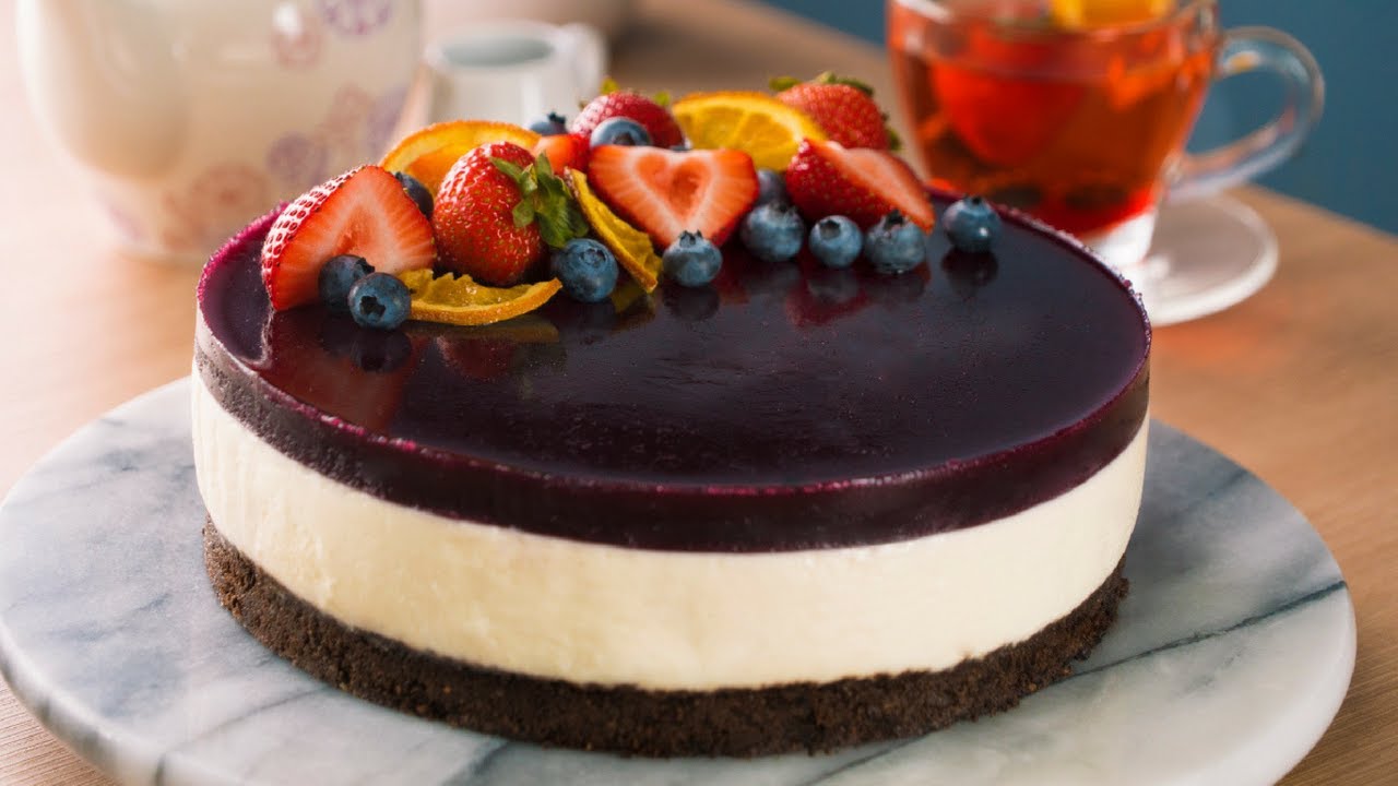 Mousse de Yogurt con Gelatina de Frutos Rojos