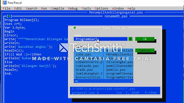 TUTORIAL PROGRAM PASCAL #StatistikaUNIMUS
