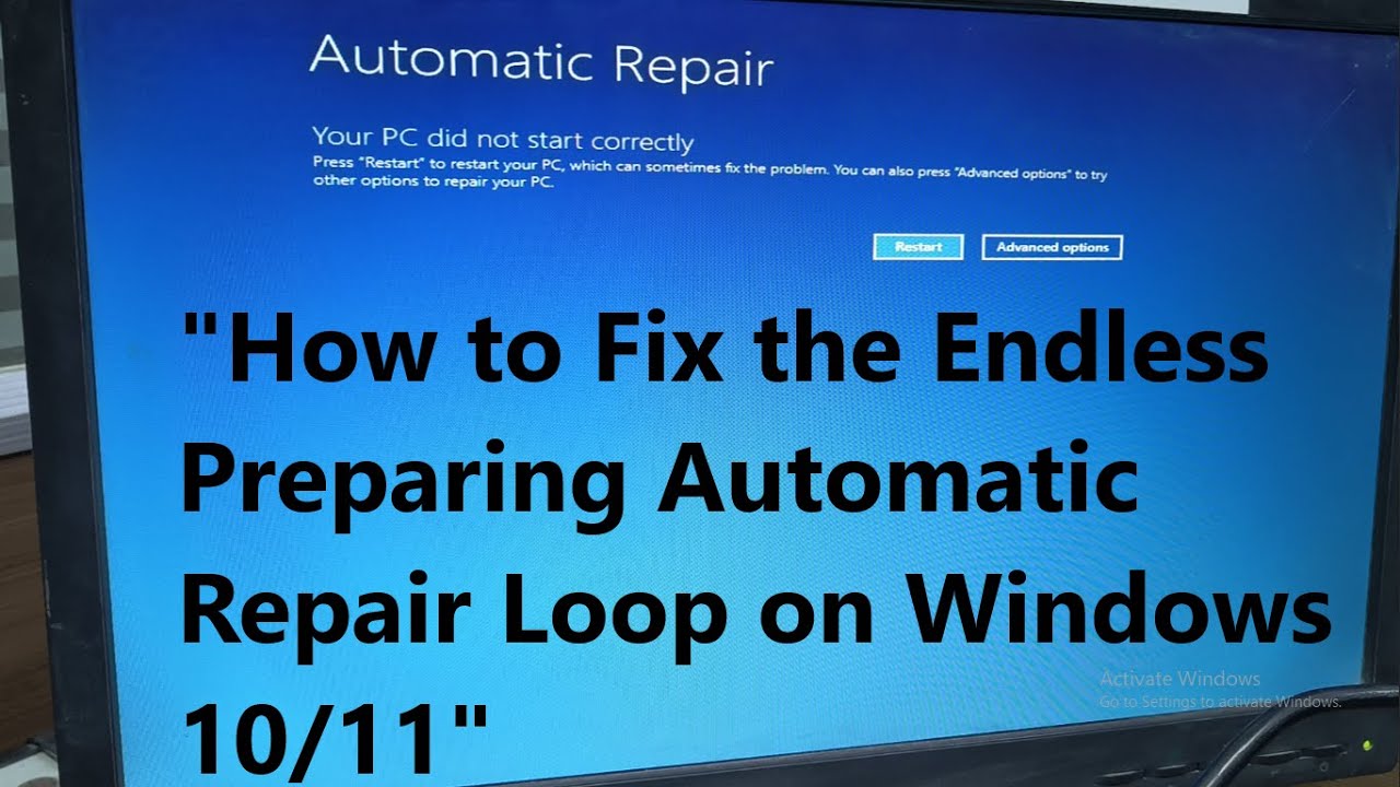 How to Fix the Endless Preparing Automatic Repair Loop on Windows 10 11 ...