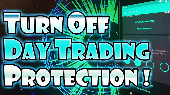 Robinhood APP - How to TURN OFF Pattern Day Trader Protection!