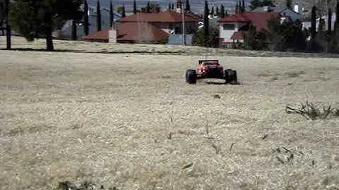 HPI Firestorm 1/10  test run after breaking in the engine.