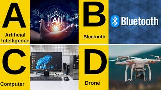 ABC Technology for Kids | A to Z Tech Names &amp; Uses | Easy Learning A to Z Gadgets &amp; Technology