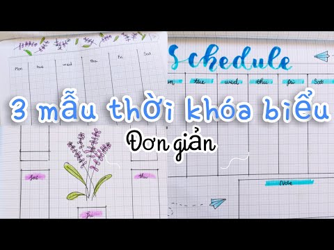 Video: Cách Lập Thời Khóa Biểu ở Trường