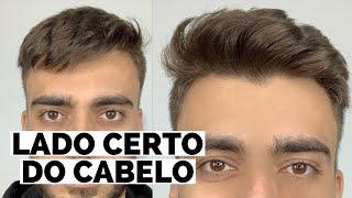 QUAL LADO CERTO DO CABELO MASCULINO