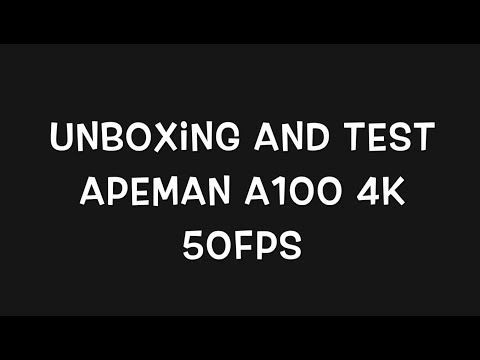 ActionCam Apeman TRAWO 50fps 4k Unboxing And Test