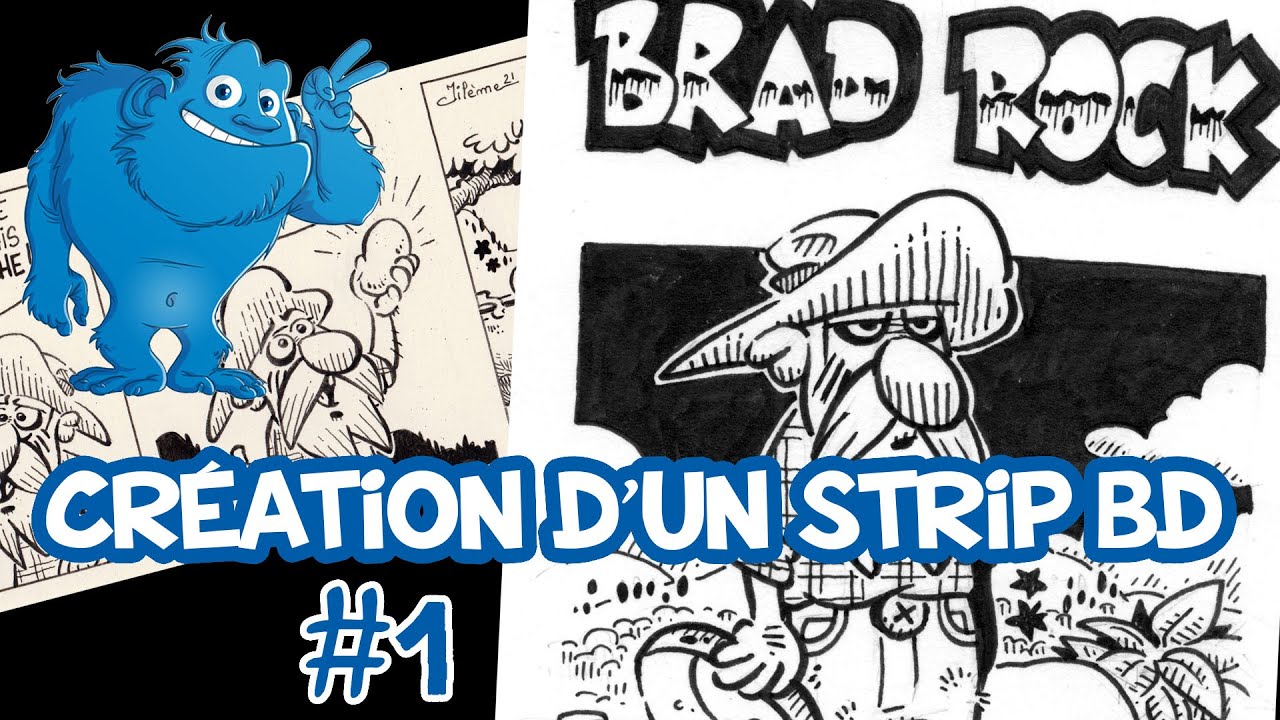 Création d'un strip BD - #1 - avec Brad Rock