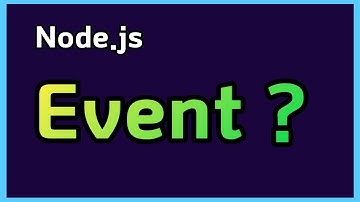 Node.js 이벤트는 어떻게 사용할까? eventEmitter !