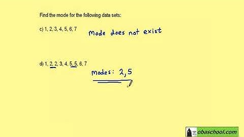 Edexcel Maths Higher GCSE Revision - Organize and Summarize Data Mode Example 1