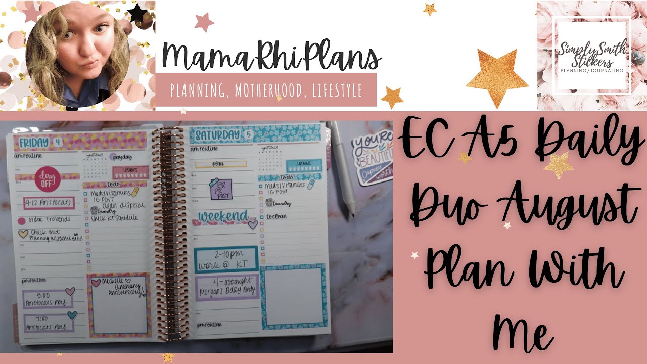 A5 DAILY DUO PLAN WITH ME | ERIN CONDREN DAILY DUO | FEAT. SIMPLY SMITH ...