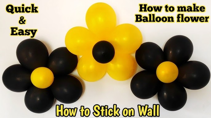 How To Use Glue Dots For Balloon, How To Stick Balloons On Wall