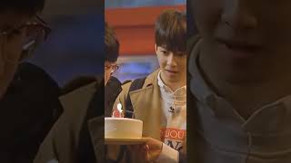 Cute Cha Eun Woo, first time blowing magic candle.  #chaeunwoo #astro