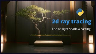 Line of sight shadow casting | 2d ray tracing | python pygame gamedev | #short #shorts #ytshort