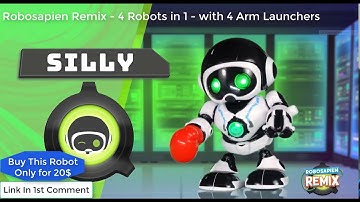 Robosapien Remix - 4 Robots in 1 - with 4 Arm Launchers #robots #robot