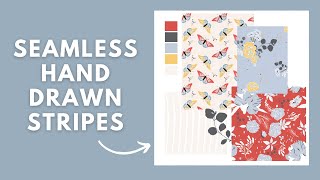 How To Make Seamless Hand Drawn Striped Patterns Without Illustrator