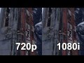 720p vs 1080i comparison uncharted 2