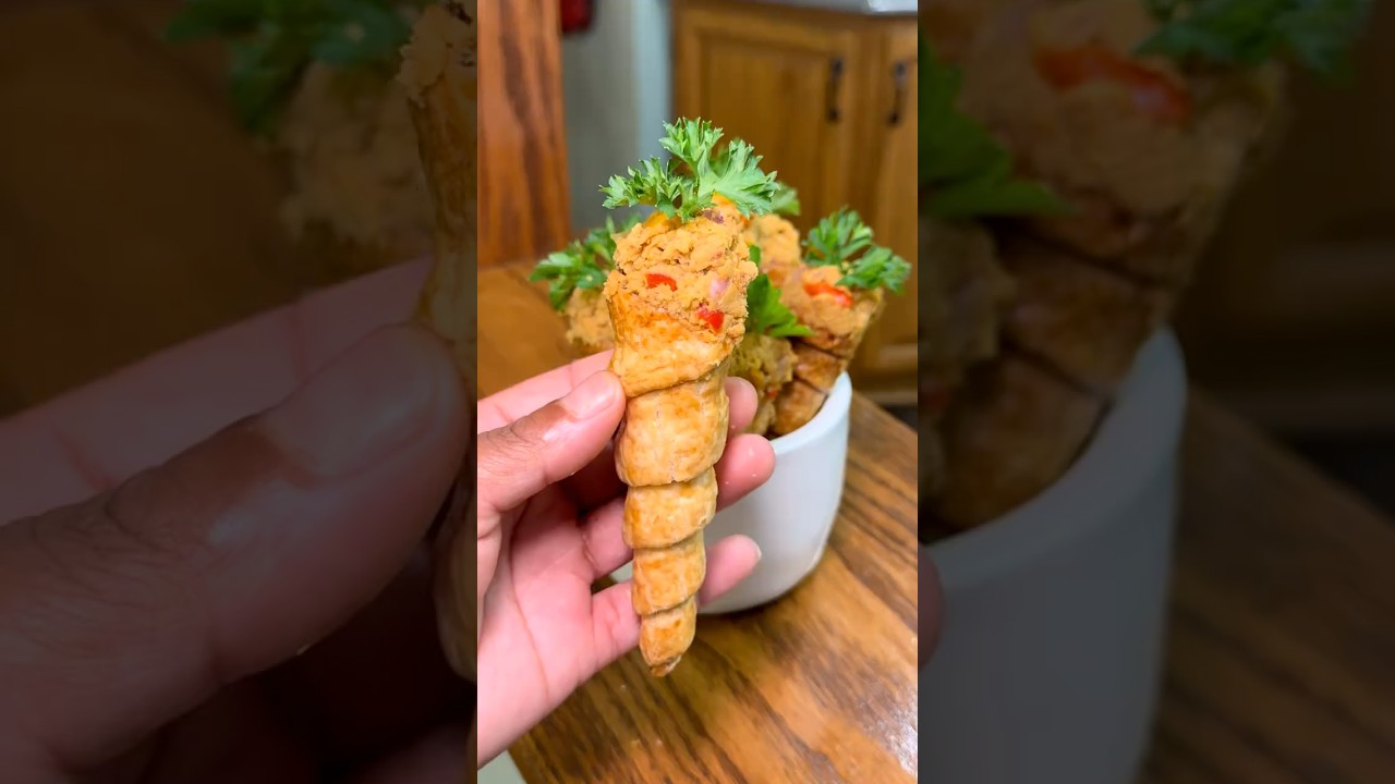 Easy Haitian Cornets my way! 😍🥟 Crispy, flavorful, and the perfect appetizer for any occasion.