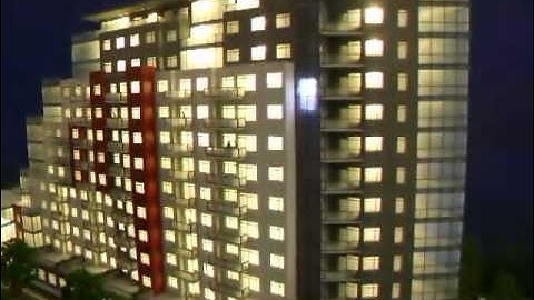 K&A Models - Architectural Model - Dynamic Buildings Lighting Effects & Moving Lift 01
