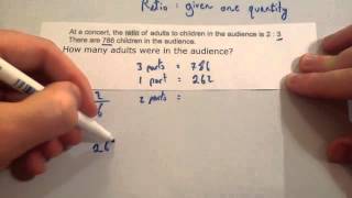 Ratio When Given One Quantity  Corbettmaths