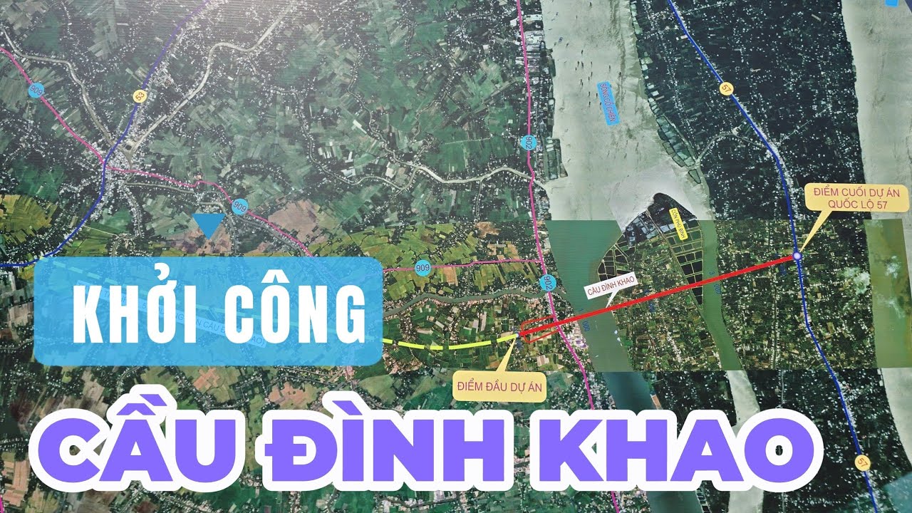 Началось строительство моста Динь Кхао, соединяющего два берега реки Ко Чиен.