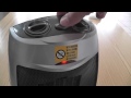 Ceramic Fan Heater With Adjustable Thermostat Unboxing First Check 