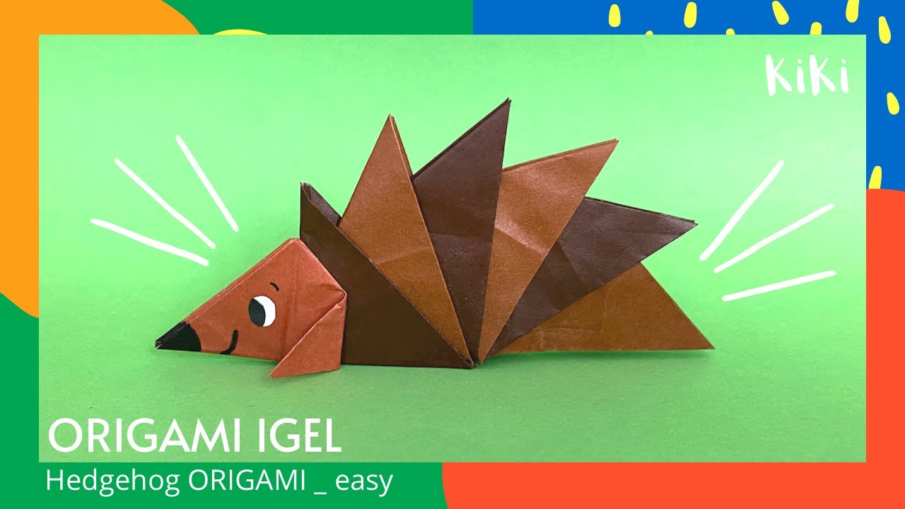 Origami Hedgehog🦔_Igel Falten Einfach YouTube