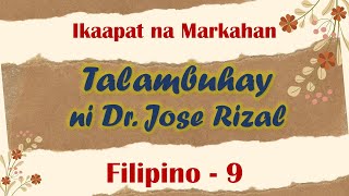 TALAMBUHAY NI DR. JOSE RIZAL| FILIPINO 9-IKAAPAT NA MARKAHAN|MODULE 1| ARALIN SA FILIPINO