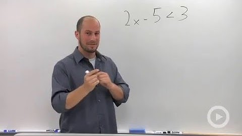 Solving Linear Inequalities