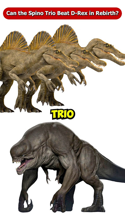 Can the Spinosaurus Trio Beat the D-Rex from Jurassic World Rebirth? #Shorts #Viral