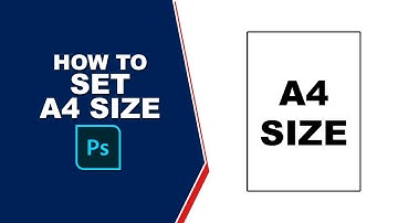 How to set A4 size in Photoshop