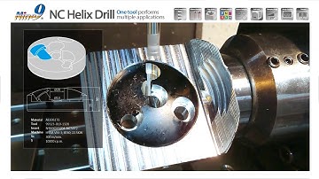 Machining Inclined Hole and Step Hole on Rounded surfaces by NC Helix Drill, Material: Aluminum