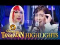 Vice asks Angeline if Erik hurt her back then | Tawag ng Tanghalan