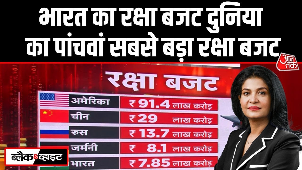 Black And White: India के Defence Budget में आया भारी उछाल | Budget 2026 |Anjana Om Kashyap