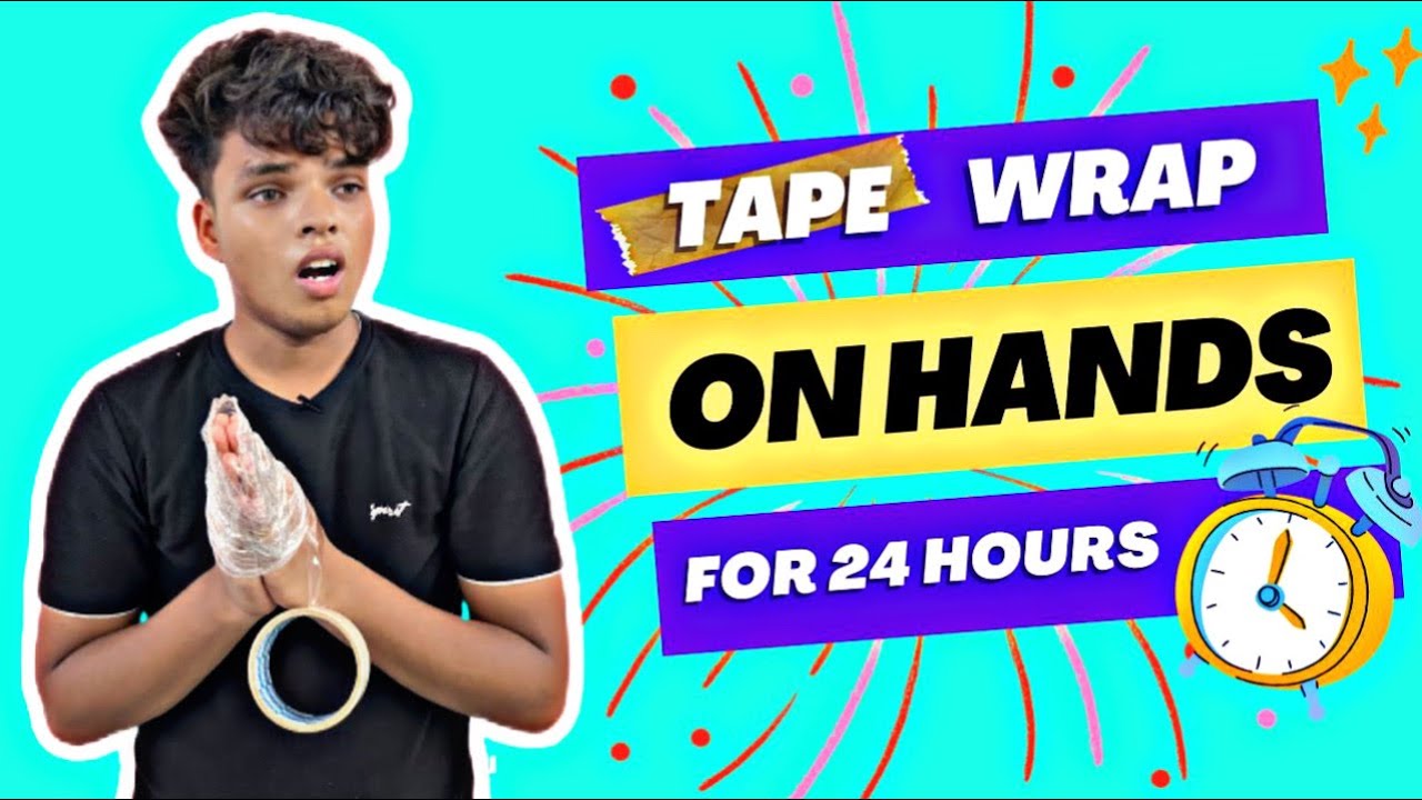 Tape Wrap On Hands Challenges With Tasks 🤯🤯 - YouTube