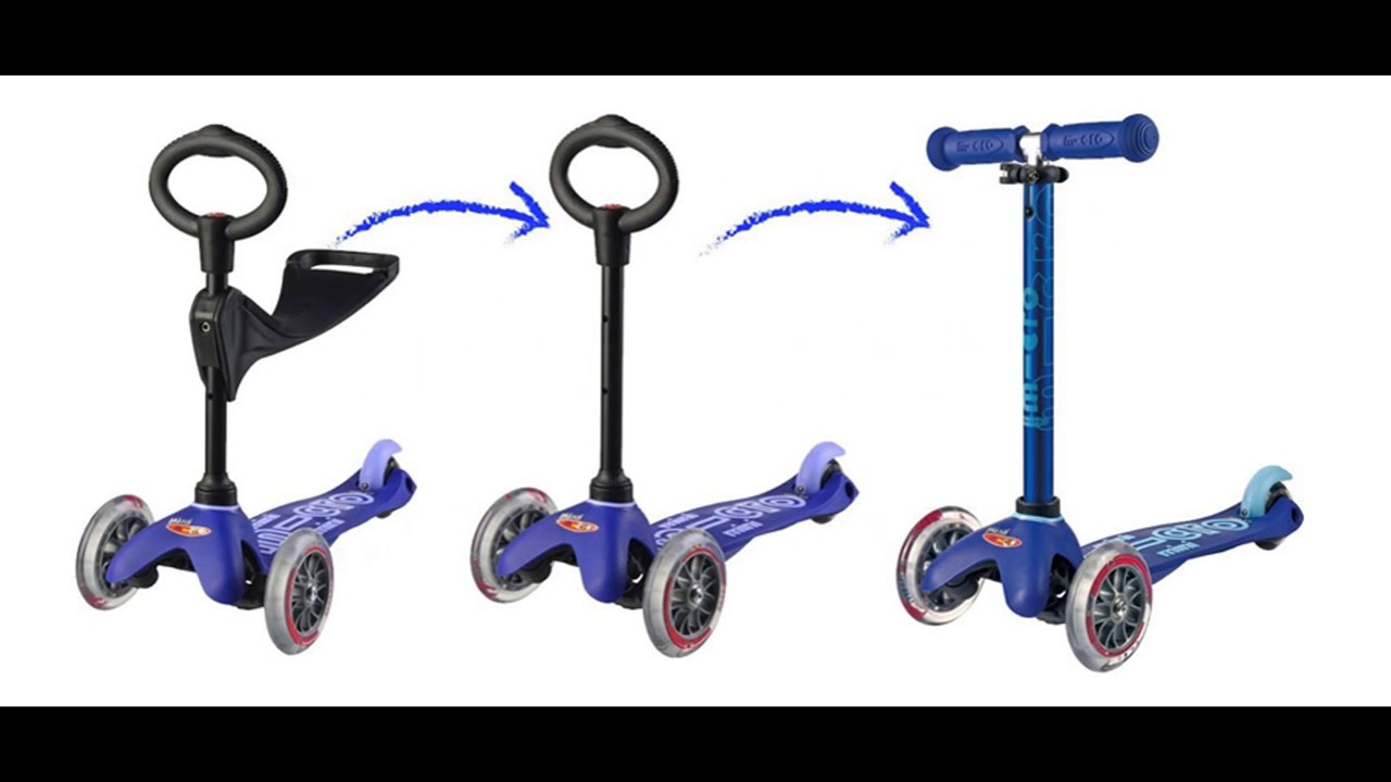 Micro Mini 3in1 Deluxe Kick Scooter, Blue - Best Kids ride on Toys ...