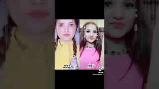Kitna mushkil yeh gaana#2019 Vs 2021 Rabeeca khan Tiktok video #Cute Video Rabeeca khan#Rabeeca khan